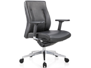 Leather Medium Back Chair